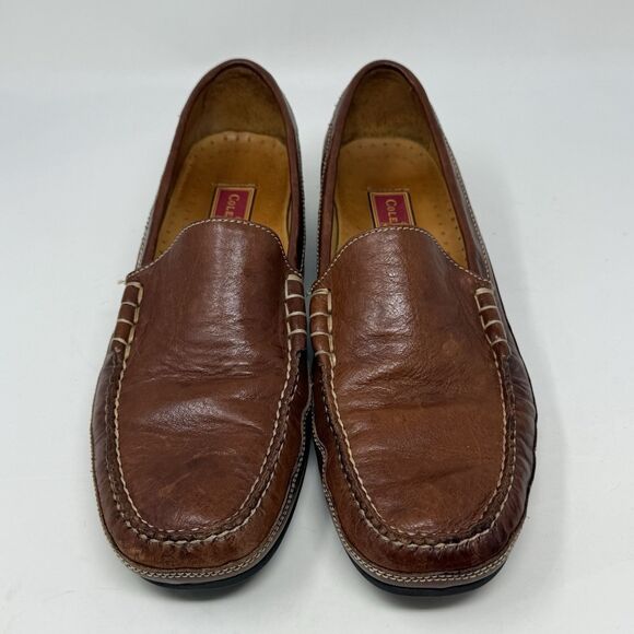 Cole Haan Country Loafers Shoes Womens 10.5 AA Narrow Brown Leather Business - Picture 6 of 16